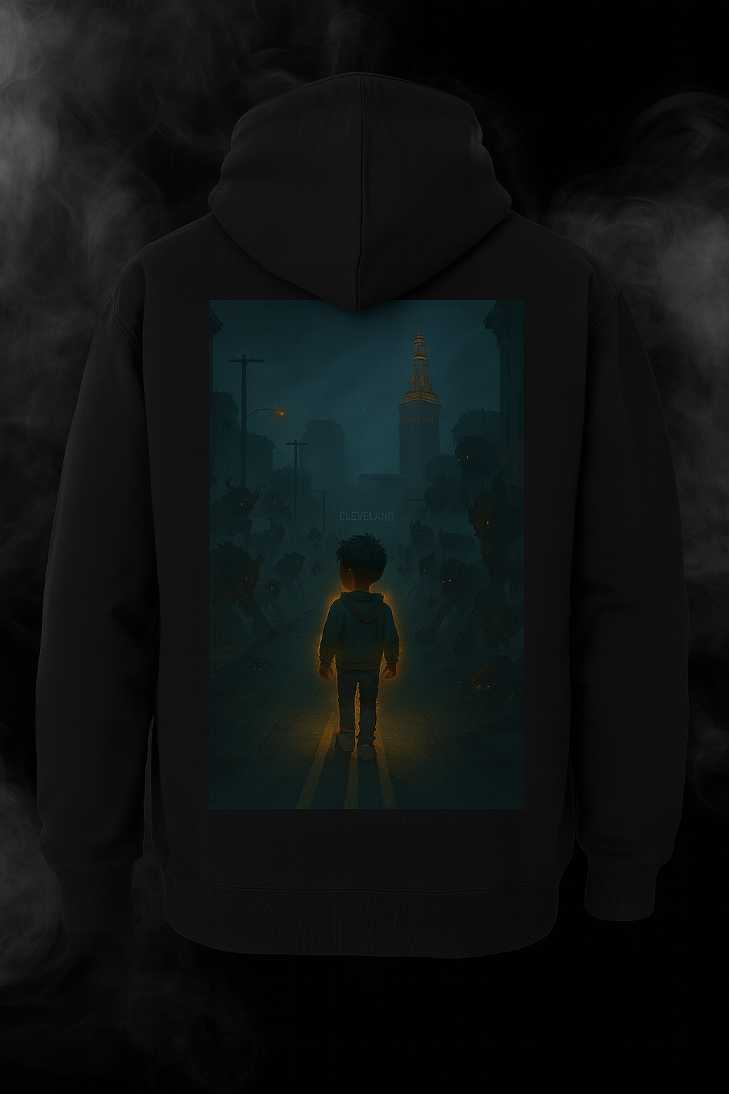 Gold Aura Hoodie - Black